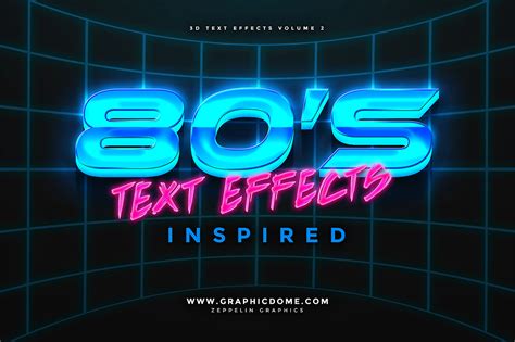80s Text Effects On Behance