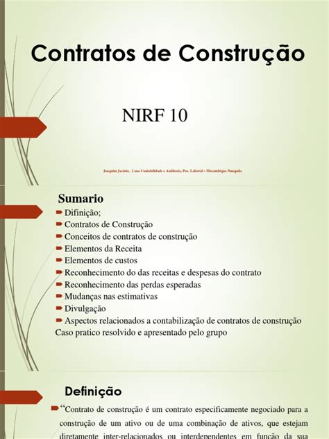 Contratos De Construção Pdf Despesa Contabilidade