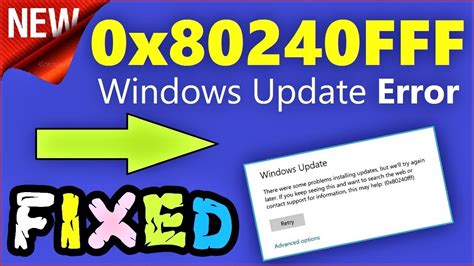 How To Solve Windows 10 Update Problems With Error Codes Fix Update