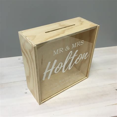 Wishing Well Box Personalised Wooden Wishing Well Wedding Etsy Australia