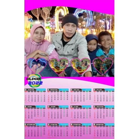 Jual Kalender Custom 2022 Kalender Foto Sendiri Shopee Indonesia