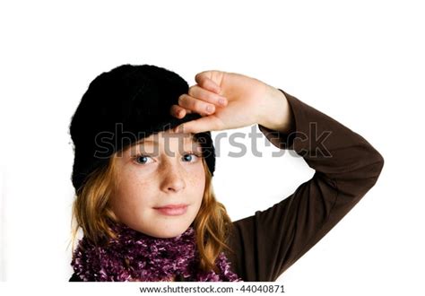 Pretty Tween Girl White Background Stock Photo 44040871 Shutterstock