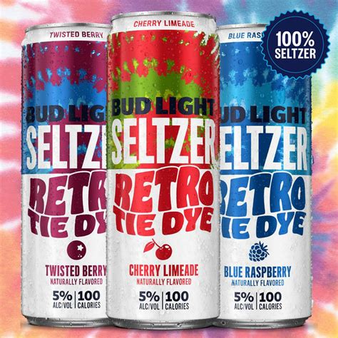 Bud Light Hard Seltzer Retro Tie Dye Variety Pack Slim Cans Fl Oz