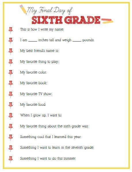 6th Grade Poems