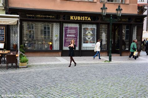 Eva Kerstin Bottomless In Public Prague Stockings Flashing Free Nude Porn Photos