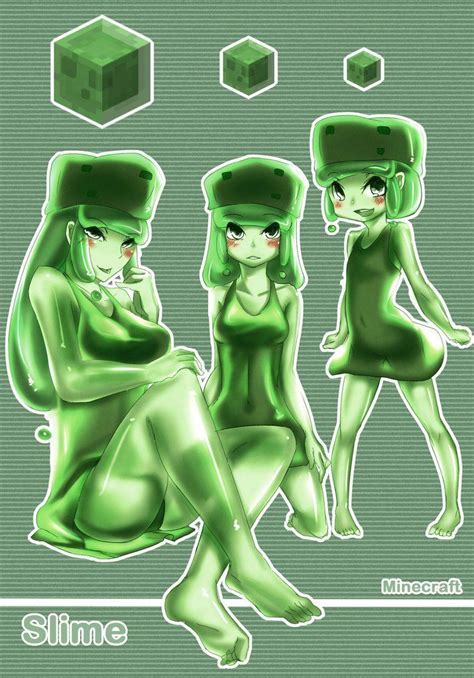 All 3 Normal Slimes By Patrickwright15 Minecraft Anime Slimes Girl Minecraft
