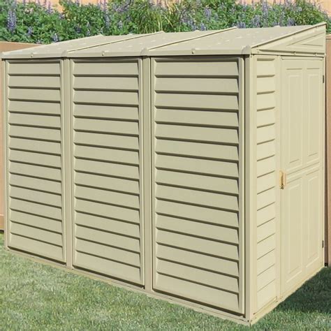 Duramax Sidemate 4 Ft W X 8 Ft D Plastic Lean To Storage Shed