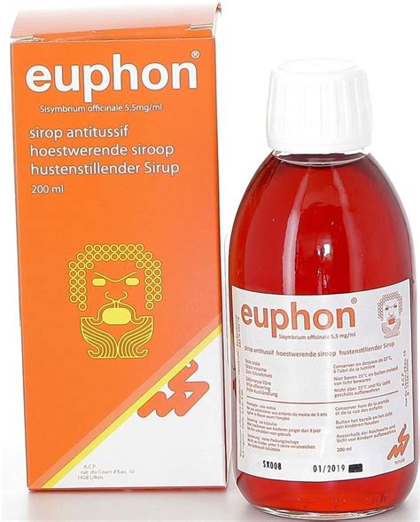 Euphon Sirop 200ml Toux Sèche