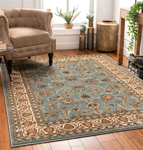 Noble Sarouk Persian Floral Oriental Formal Traditional Area Rug 5x7