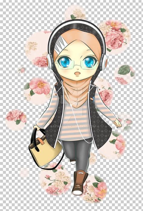 Chibi Anime Hijab Muslim Drawing Png Clipart Anime Art Black Hair