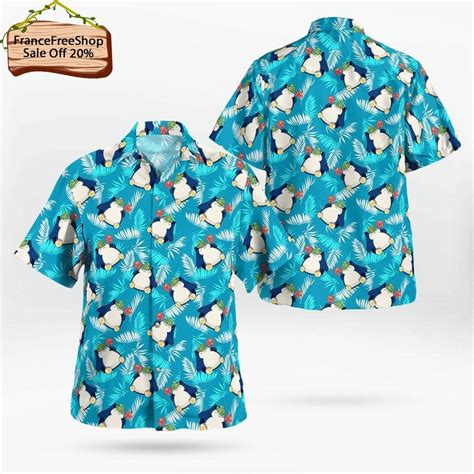 Pokemon Snorlax Hawaiian Shirt Aloha Anime Snorlax Button Up Etsy