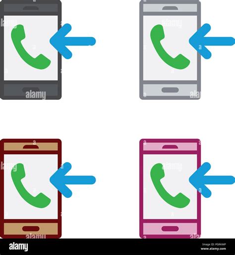 Incoming Call Phone Stock Vector Images Alamy