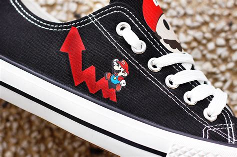 Super Mario Shoes Super Mario Sneakers Tennis Shoes Printed Etsy