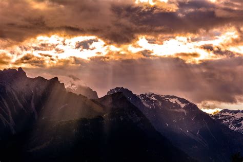 Kostenlose Foto Landschaft Natur Horizont Berg Licht Wolke
