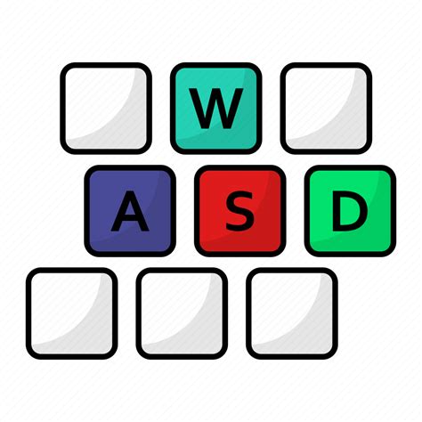 Wasd Keyboard Gaming Keys E Sports Game Icon Download On Iconfinder