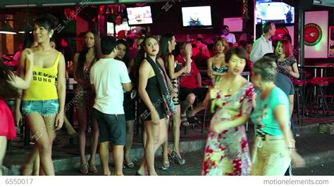 Red Light District In Pattaya Thailand Stock Video Footage 6550017