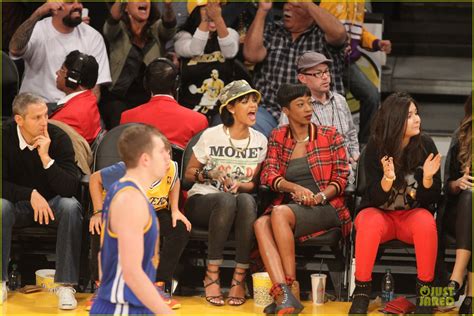 Rihanna Bff Melissa Forde Hold Hands At Lakers Game Photo Rihanna Photos Just