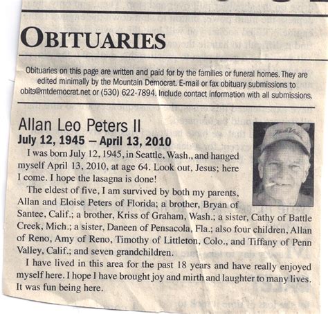 For example, a report about young children left home alone could inspire a feature article on the difficulties of finding childcare providers. Newspaper Obituary Template | Template Business