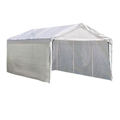 Shelterlogic Super Max 10 Ft X 20 Ft 2 In 1 White Heavy Duty Canopy