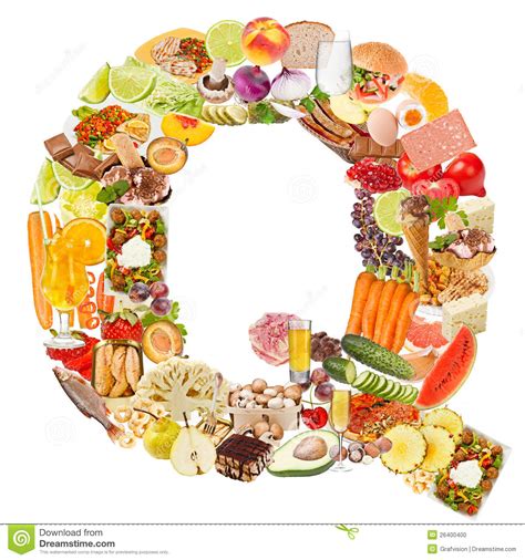 A list of nouns that start with w. Letter Q Made Of Food Stock Photo - Image: 26400400