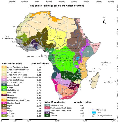Lakes And Rivers In Africa Map
