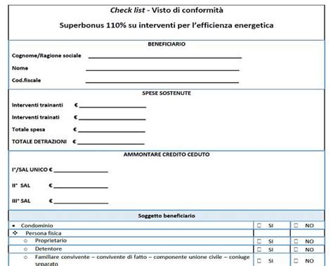 Superbonus 110 Le Check List Per Il Visto Di Conformità Ecobonus E Sismabonus Build News