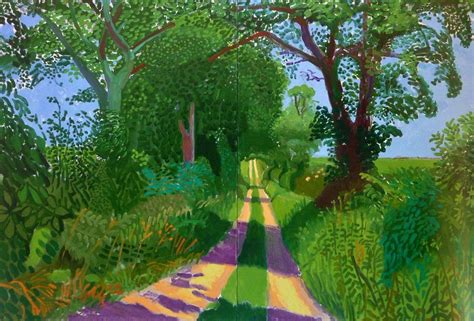 David Hockney Late July Tree Tunnel 2006 David Hockney Landscapes