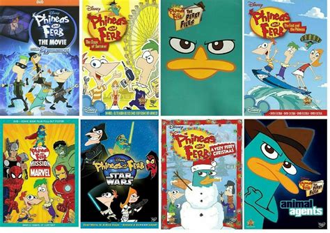 phineas and and ferb disney tv series complete 8 movies collection new dvd bundle ebay