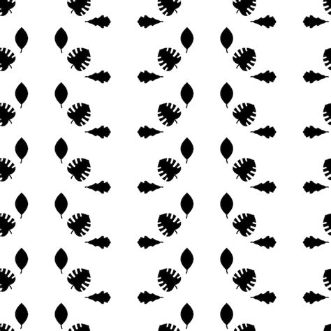 Premium Vector Seamless Pattern Abstract Elements Different Plant