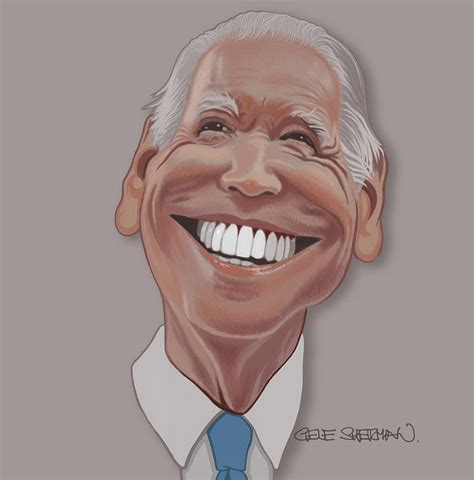 Joe Biden Caricature Digital Art By Gene Sherman Fine Art America