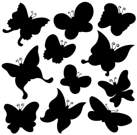 Flying Butterflies Vector Illustration — Stock Vector © Alehnia 1194607