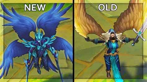 All Kayle Skins New And Old Texture Comparison Rework 2019 League Of