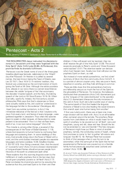 Pdf Pentecost And Acts 2 Jeremy Hultin
