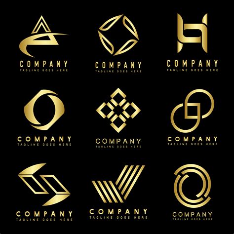 Set of company logo design ideas vector - Download Free Vectors gambar png