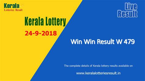 We have 46 guests and no members online. Win Win Lottery Result W 479 (24-9-2018) - Kerala Lottery ...