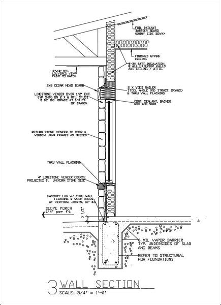 ★free Cad Details Masonry Wall Section