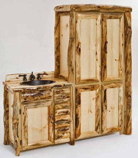 Handcrafted Log Vanities Made In Custom Sizes And Layouts By The