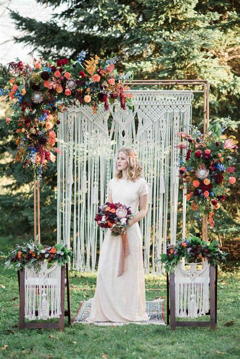 Vibrant Bohemian Wedding Inspo For Fall Elegantweddingca Boho