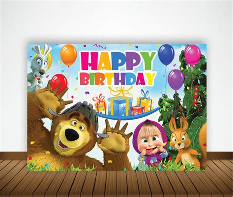 Masha And The Bear Theme My Party