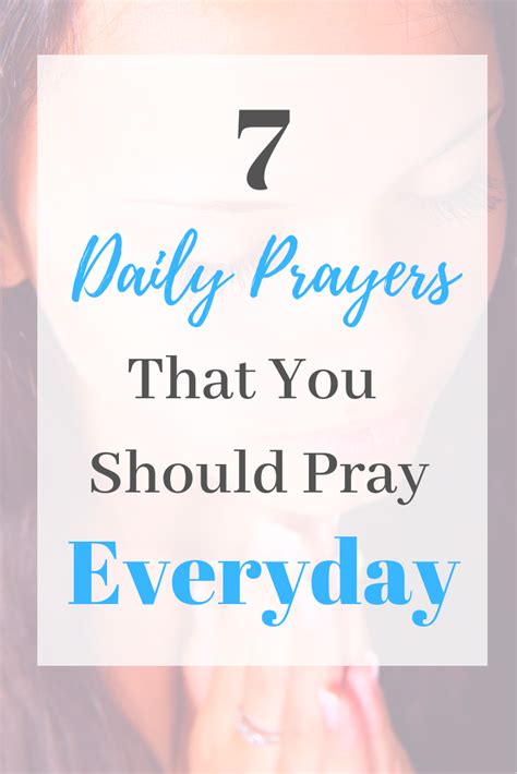 7 Daily Prayers That You Should Be Praying Plus Free Printable Daily