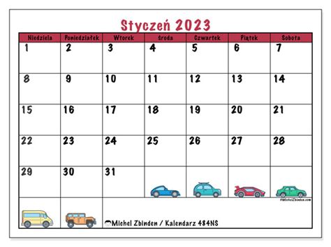 Kalendarz Styczeń 2023 Do Druku “46ns” Michel Zbinden Pl