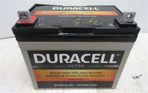 Duracell Ultra 12v 35 Ah Agm Sealed Spill Proof Good Albrecht