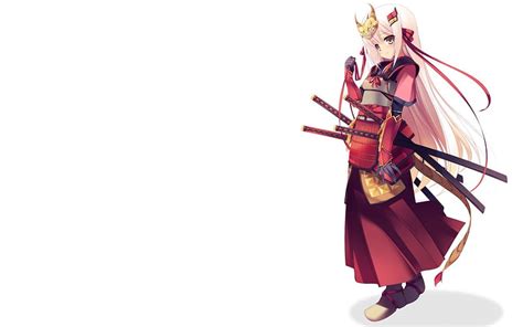 Peque A Se Orita Samurai Espada Samurai Anime Caliente Chica Anime Arma Fondo De Pantalla