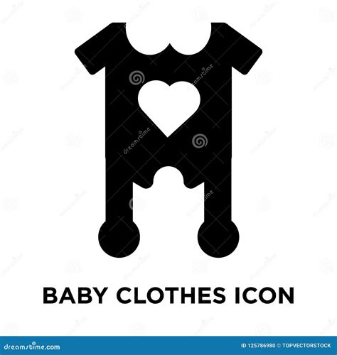 Baby Clothes Icon Vector Isolated On White Background Logo Concept Of