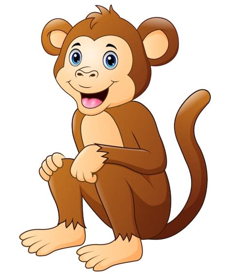 Monkey Smiling Cartoon