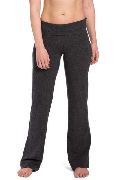 Fishers Finery Womens Ecofabric Foldover Bootleg Yoga Pants Fold