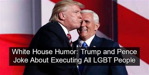 Report Trump Jokes Pence ‘wants To Hang All Gay People Michael Stone