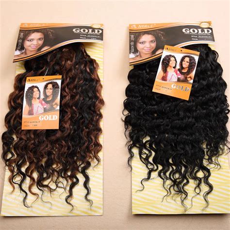 1pcfree Shipping Noble Gold Crystal Curly Synthetic Hair Extensions
