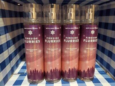 Piece Bath Body Works Fireside Flurries Fine Fragrance Mist Oz Ebay