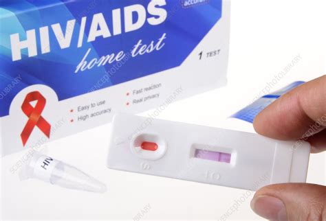 Hiv Home Blood Test Negative Stock Image C Science Photo Library